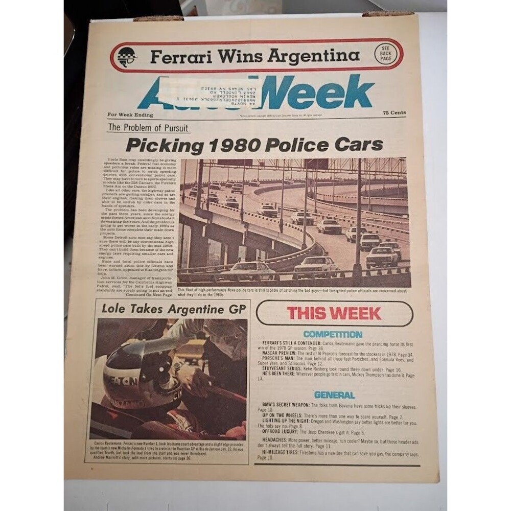 AutoWeek Magazine - February 10, 1978